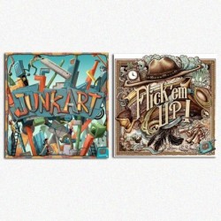 BUNDLE PRETZEL wood Junk Art + Flick'em Up Wooden Box