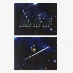 BUNDLE Set Sagome di Manovra + Righello di Gittata (Blu): Star Wars X-Wing