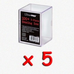 BUNDLE UltraPro - Portamazzo trasparente (100 carte) - 5 pezzi
