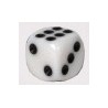Dado D6 12mm Opaque White (500 pezzi)