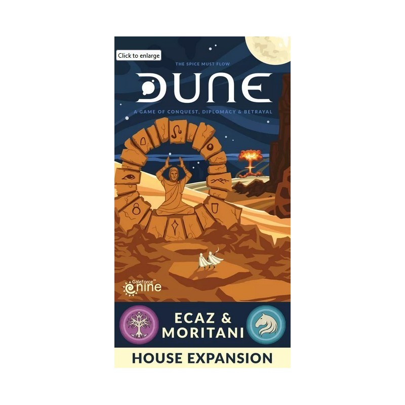 Ecaz and Moritani: Dune (rottura su retro scatola, componenti garantiti)