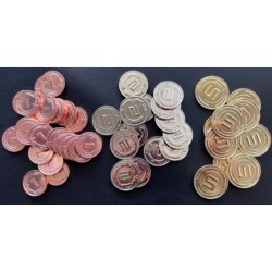 Set 50 monete in metallo...