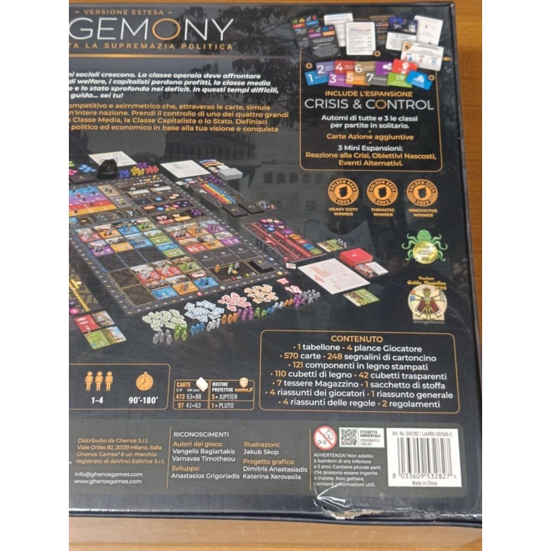 Hegemony: Versione Estesa (scatola esterna danneggiata)