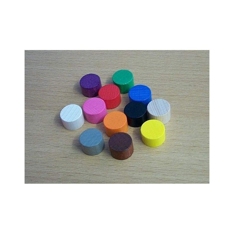 Token cilindrico 15x10mm marrone (100 pezzi)