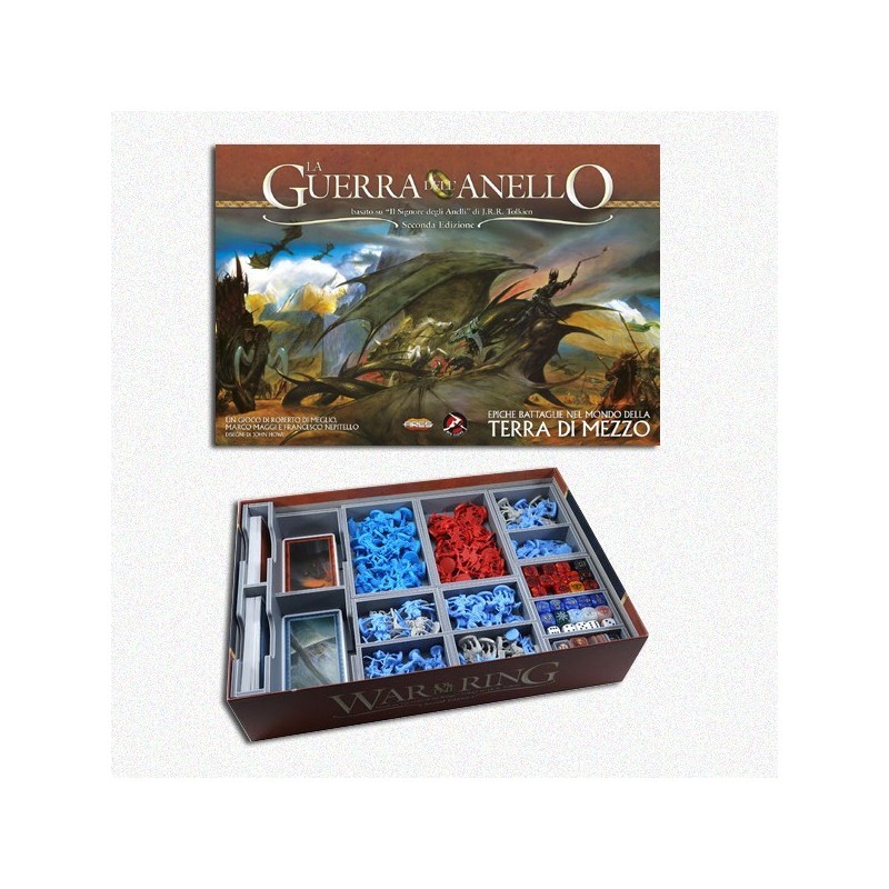 BUNDLE La Guerra dell'Anello ITA (War of the Ring) + Il Destino di Erebor + Organizer Folded Space in EvaCore