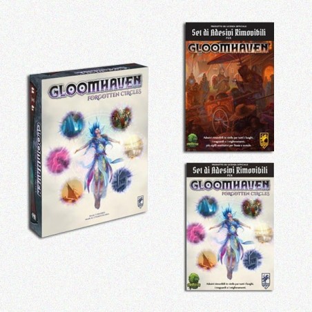 BUNDLE Forgotten Circles ITA + Set Adesivi Rimovibili (Gloomhaven + Circles)