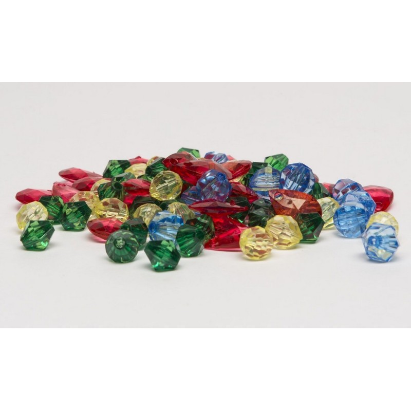 Set perline colorate in plastica (forate)