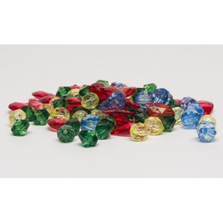 Set perline colorate in plastica (forate)