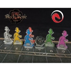 Acrylic Tokens: Black Rose...