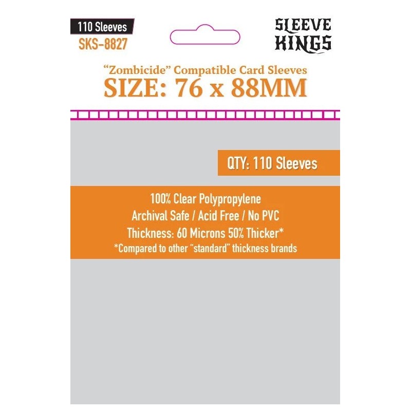 76x88 mm bustine protettive trasparenti Sleeve Kings - 110 bustine SKS8827