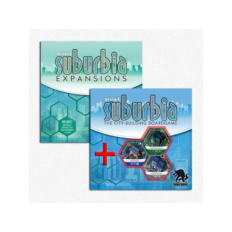 BUNDLE Suburbia (2nd Ed.) ITA + Expansions (2nd Ed.) ITA + Nightlife (11 tessere promo)