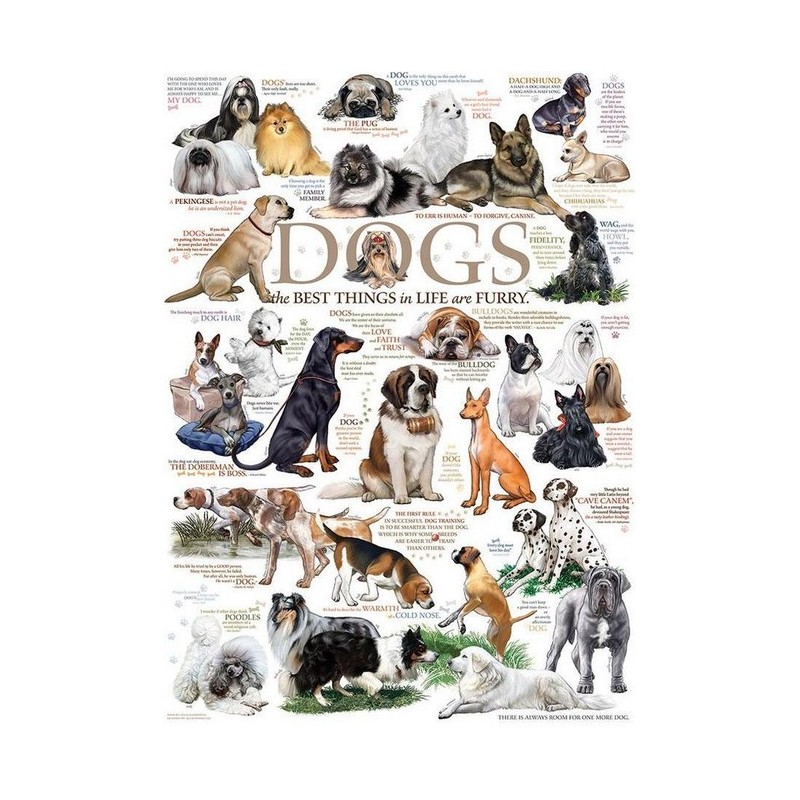 Dog Quotes - Cobble Hill Puzzle 1000 pezzi