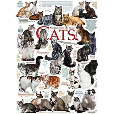 Cat Quotes - Cobble Hill Puzzle 1000 pezzi