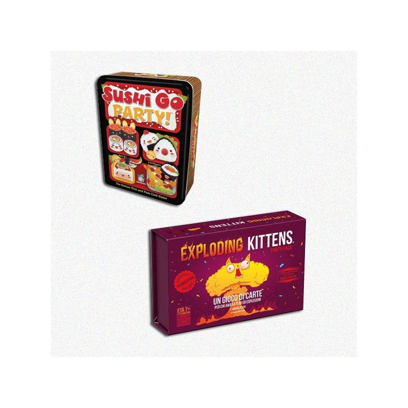 BUNDLE PARTY 2: Party Pack: Exp. Kittens ITA + Sushi Go Party ITA