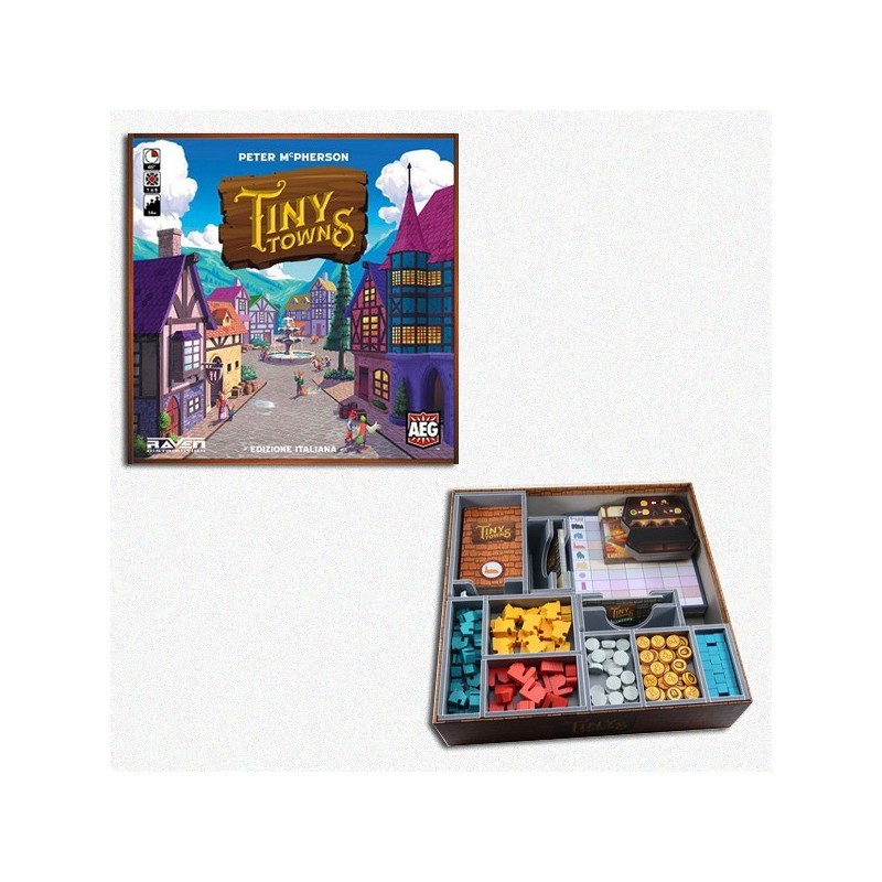 BUNDLE Tiny Towns ITA + Organizer Folded Space in EvaCore