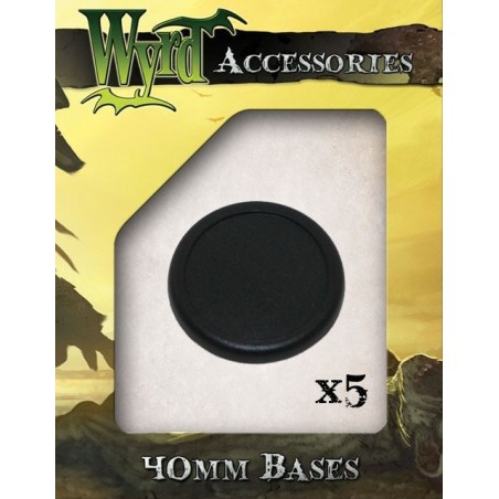 Basetta in plastica rotonda (5 pezzi) (Round Lipped Plastic Bases)