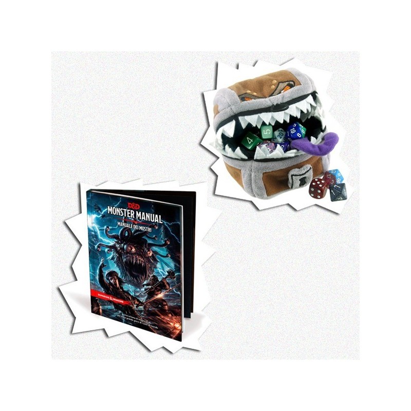 BUNDLE MONSTER MIMIC Manuale dei Mostri: D&D 5a Ed. + Mimic Gamer Pouch