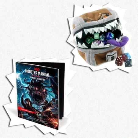 BUNDLE MONSTER MIMIC Manuale dei Mostri: D&D 5a Ed. + Mimic Gamer Pouch