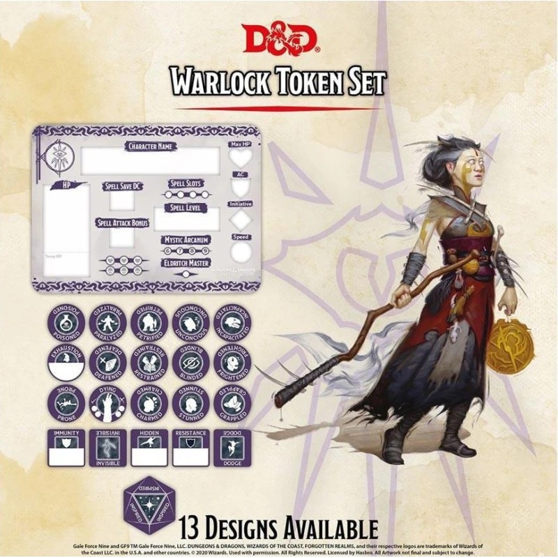 Warlock Token Set - Dungeons & Dragons