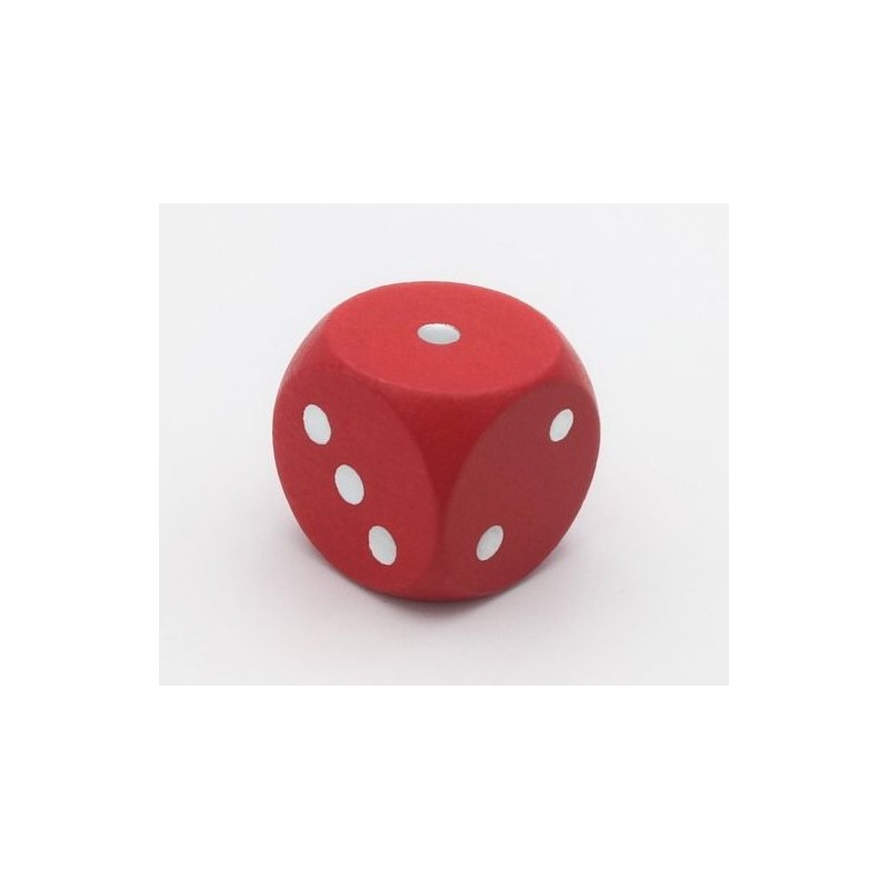 Dado d6 16mm legno rosso (1-1-2-2-2-3)