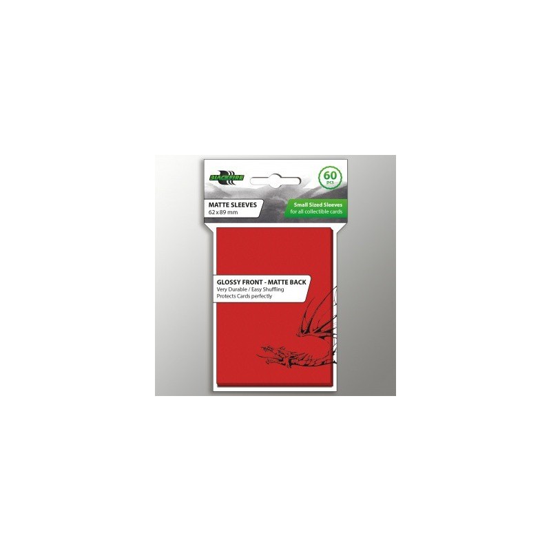 62X89 mm bustine protettive Blackfire Rosse Glossy front - Matte back (60)