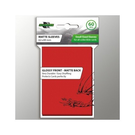 62X89 mm bustine protettive Blackfire Rosse Glossy front - Matte back (60)