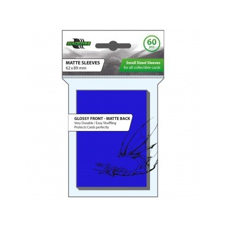 62X89 mm bustine protettive Blackfire Blu Glossy front - Matte back (60)