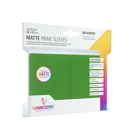66x91 mm bustine protettive Verde Matte Gamegenic (100)