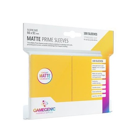 66x91 mm bustine protettive Giallo Matte Gamegenic (100)