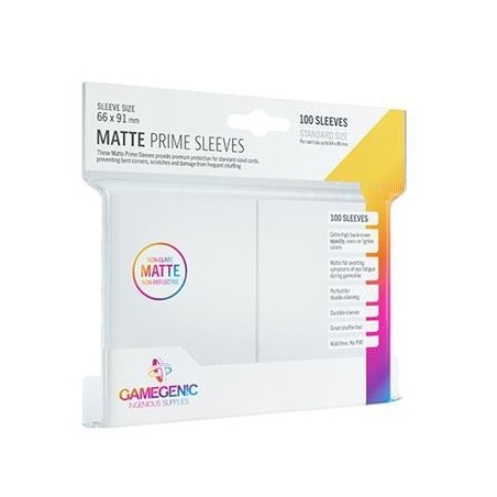 66x91 mm bustine protettive Bianco Matte Gamegenic (100)