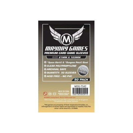 61x103 mm bustine protettive trasparenti MayDay - 50 bustine MDG7142