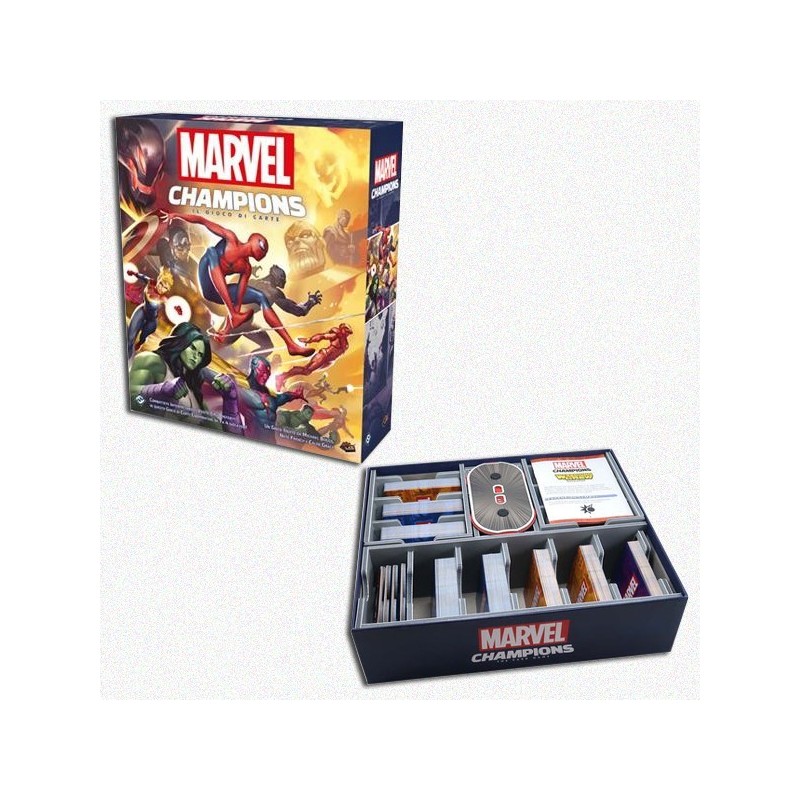 BUNDLE Marvel Champions: Il Gioco di Carte + Organizer Folded Space in EvaCore