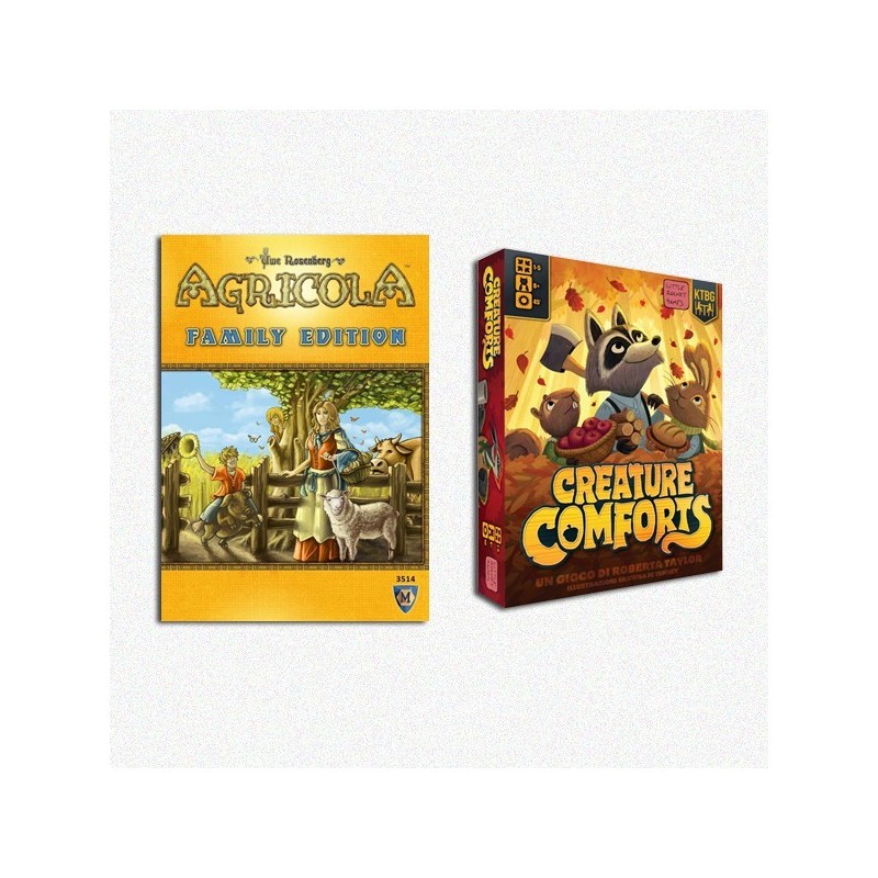 BUNDLE Creature Comforts ITA + Agricola Family Edition ENG