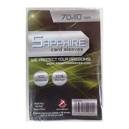 70x110 mm bustine protettive trasparenti Sapphire "LIME" (100 bustine)