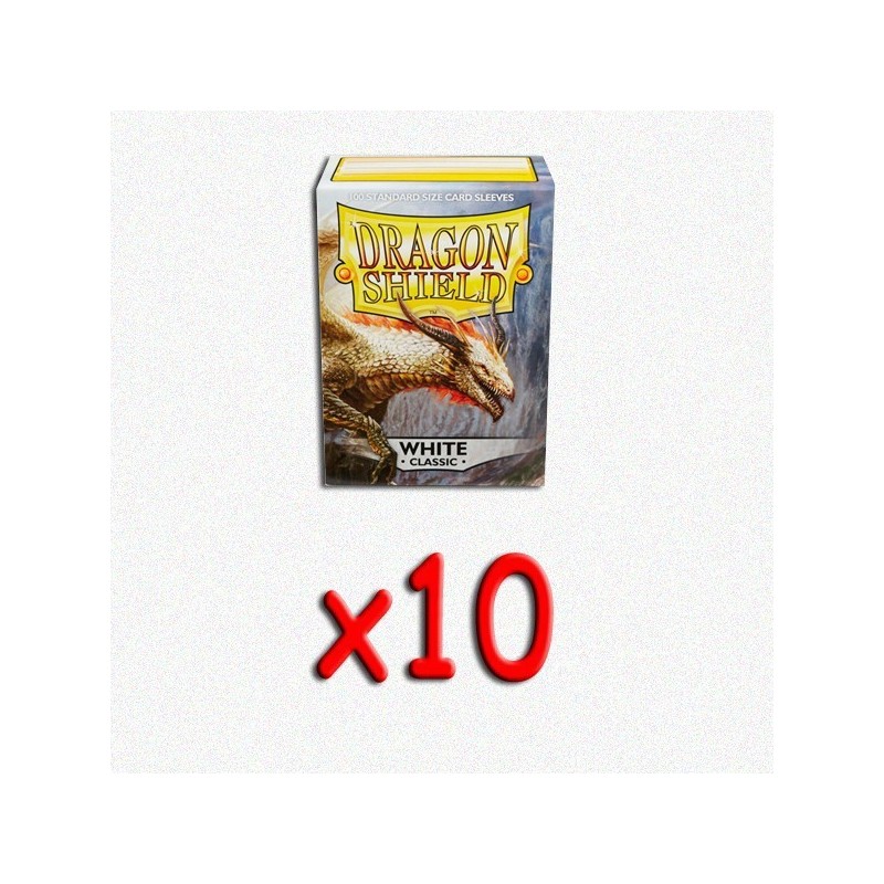 BUNDLE Dragon Shield Bustine protettive Standard White 100 bustine (10 pezzi)