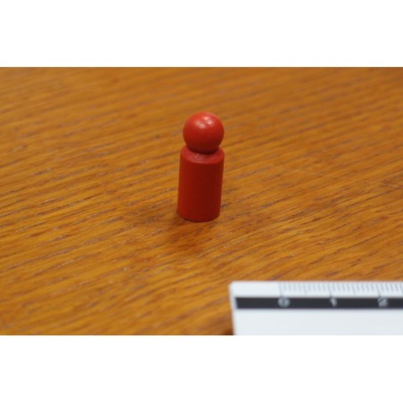Pedina cilindrica Rossa 10x25mm (500 pezzi)