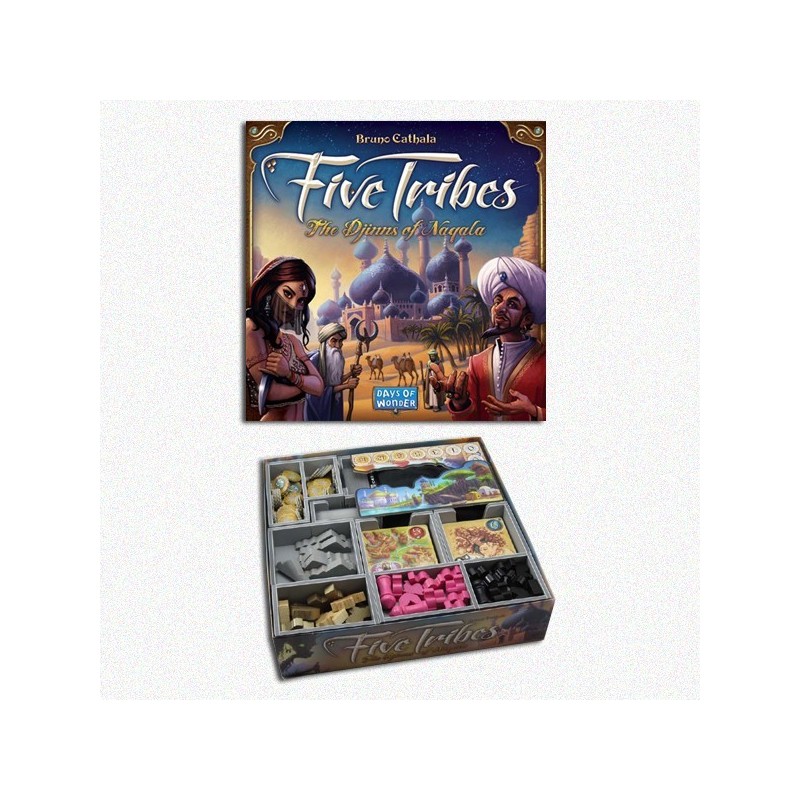 BUNDLE Five Tribes ENG + Organizer Folded Space in EvaCore