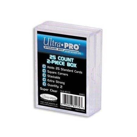 UltraPro - Scatolina portacarte - 25 carte 2 pezzi (Plastic Box 2-piece) ULT81172