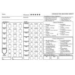 Character Record Pads - Folklore: The Affliction (2nd Ed.)