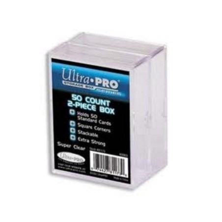 UltraPro - Scatolina portacarte - 50 carte 2 pezzi (Plastic Box 2-piece) UPR81173