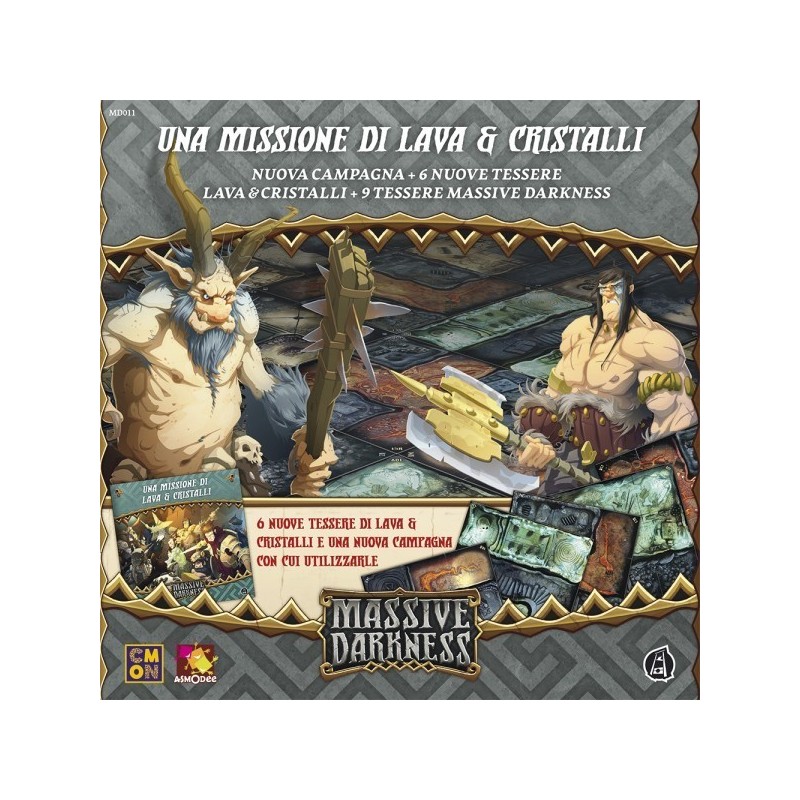 Una Missione di Lava e Cristalli Tiles Set: Massive Darkness