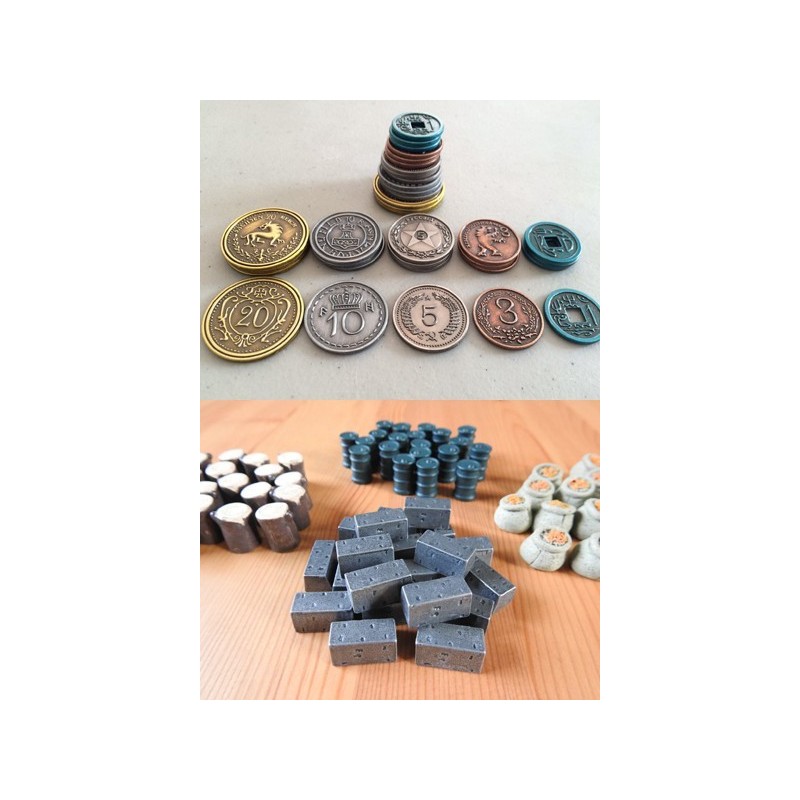 BUNDLE RISORSE SCYTHE Token Risorsa Realistici + Set Monete in metallo