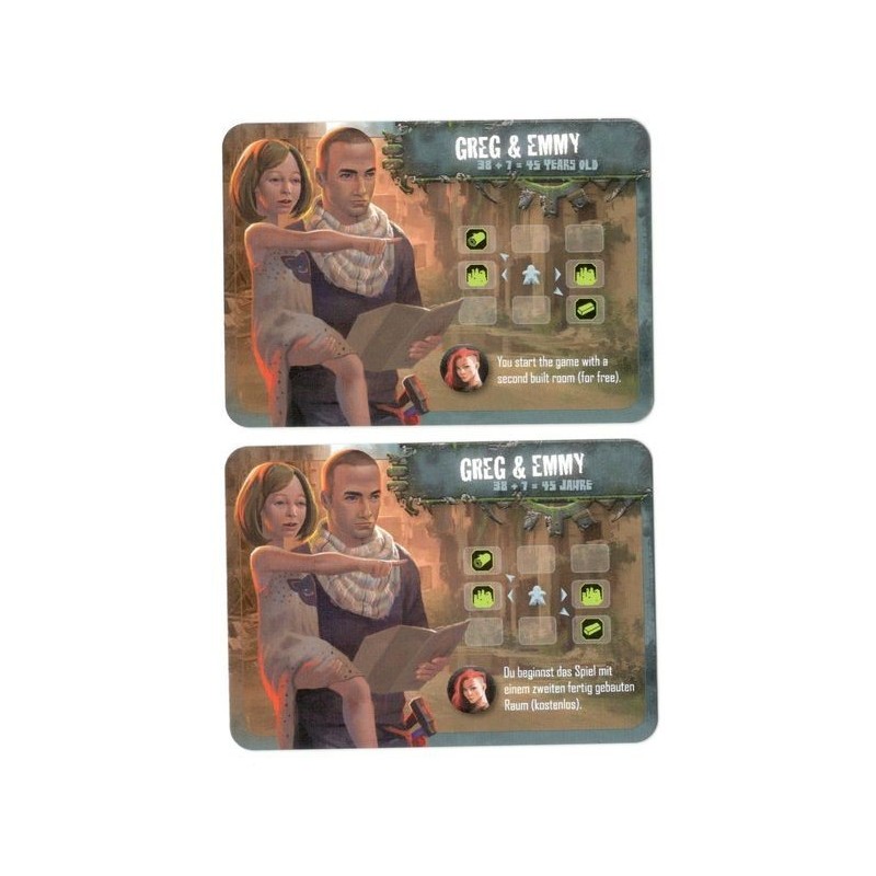 CALENDARIO DELL'AVVENTO 2018 GIORNO 13 - Outlive: Leader - Greg & Emmy (mini-espansione)