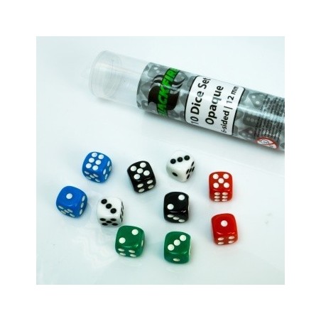 Dado d6 12mm Opaco (Tubo da 10 dadi) - BF400432