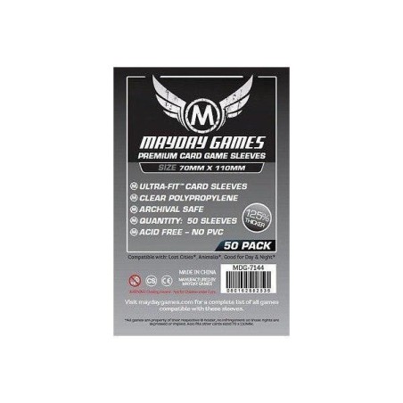 70x110 mm Bustine protettive trasparenti MayDay (50 bustine Premium) MDG7144