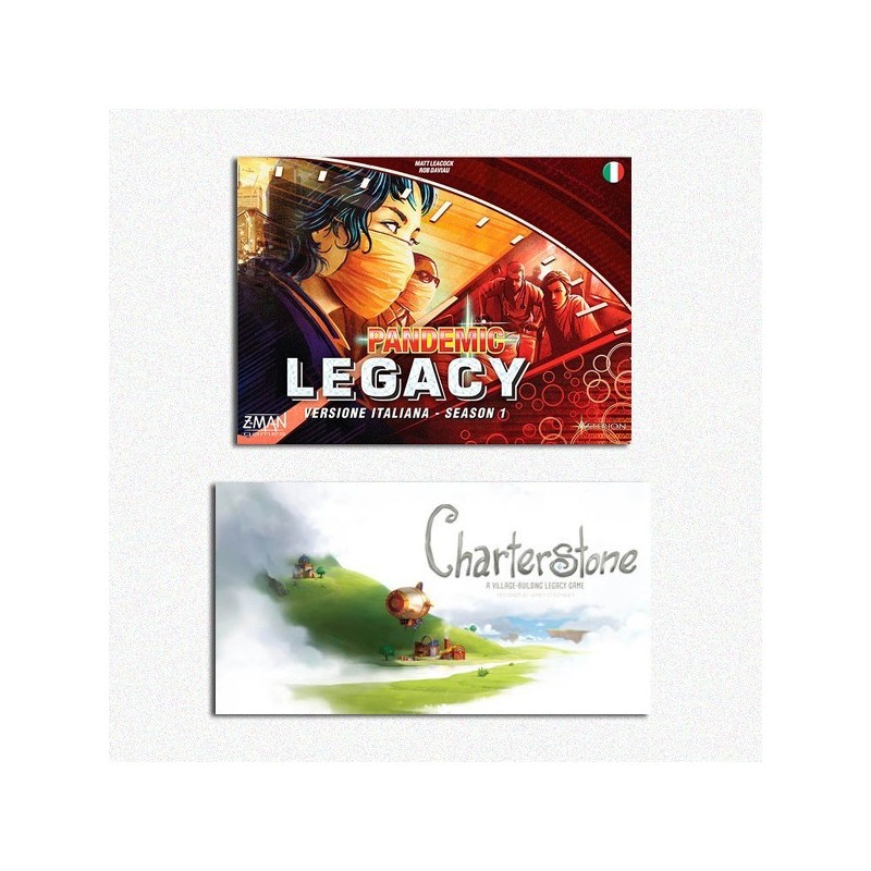 BUNDLE Charterstone ITA +  	Pandemic Legacy ITA (scatola Rossa)