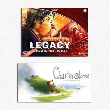 BUNDLE Charterstone ITA +  	Pandemic Legacy ITA (scatola Rossa)