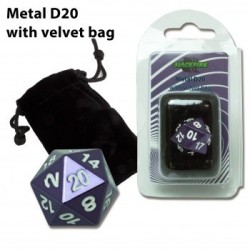 Dado d20 in metallo Purple...