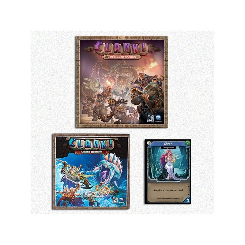 BUNDLE Clank!: The Mummy's Curse + Sunken Treasures + Siren