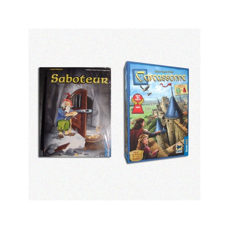 BUNDLE Saboteur + Carcassonne ITA New Ed.